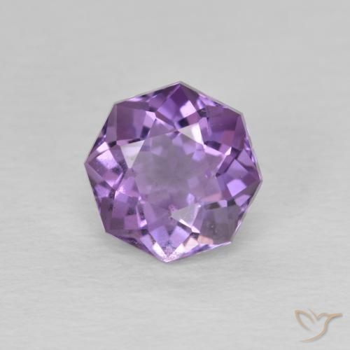 1.57ct Natural Íris Rosa Violeta Ametista, Corte Esmeralda, VS-SI