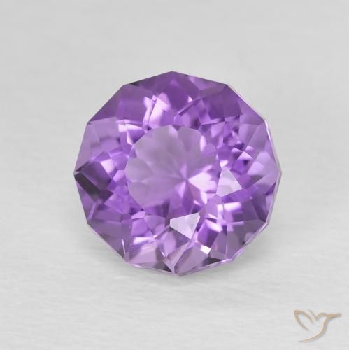 Ametista Violeta Claro-Médio Natural 2.30ct, Redondo, VS-SI