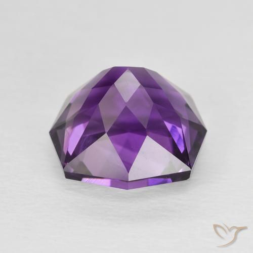 Ametista Violeta Intenso Natural 3.97ct, Forma extravagante, VVS-VS
