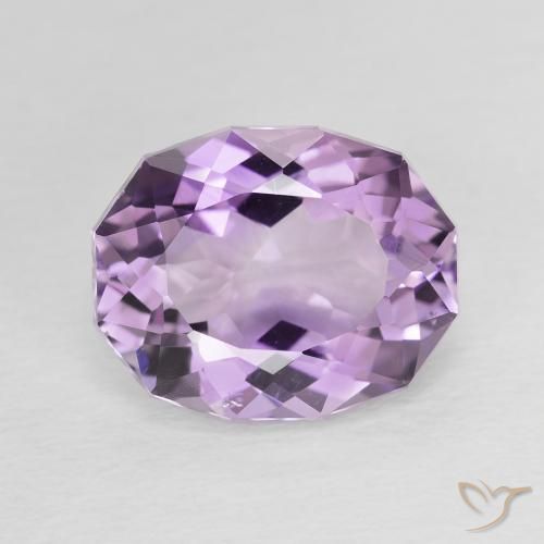 Ametista Violeta médio Natural 3.85ct, Corte Oval, VVS-VS