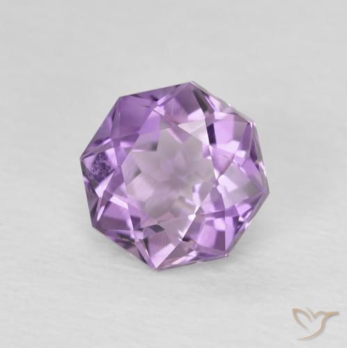 Ametista Violeta Púrpura Natural 1.29ct, Corte Octógono / Esmeralda, VS