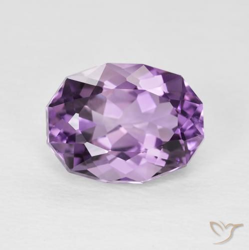 3.56ct Natural Violeta Claro-Médio Ametista, oval, VS
