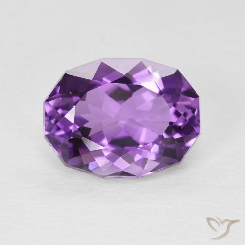 3.50ct Natural Violeta-rosa médio Ametista, oval, VS