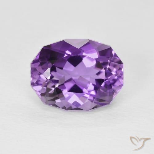 3.23ct Natural Violeta-rosa médio Ametista, oval, VS