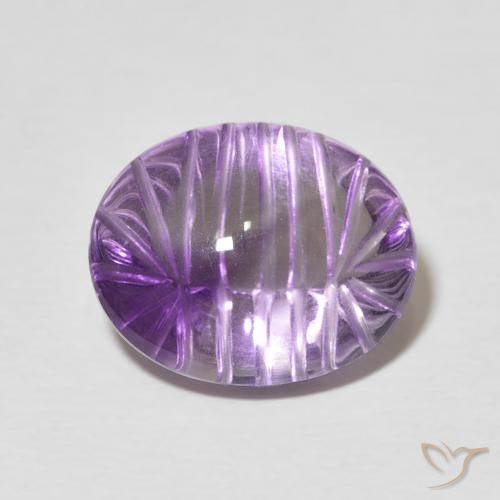 6.74ct Natural Violeta Púrpura Ametista, oval, Transparente