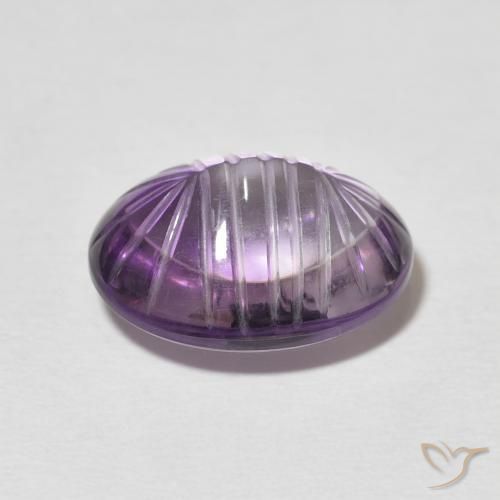 Ametista Violeta Púrpura Natural 6.74ct, oval, Transparente
