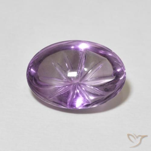 6.05ct Natural Violeta Púrpura Ametista, oval, Transparente