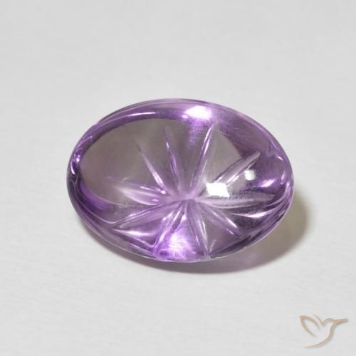 Ametista Violeta Púrpura Natural 6.05ct, oval, Transparente