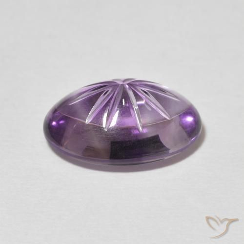 Ametista Violeta Púrpura Natural 6.05ct, oval, Transparente