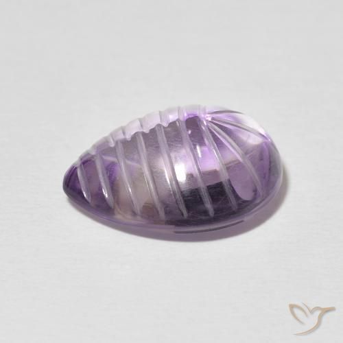 Ametista íris violeta Natural 7.21ct, Formato de pêra, Transparente