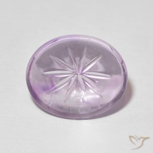 Ametista Violeta claro Natural 7.39ct, oval, Transparente