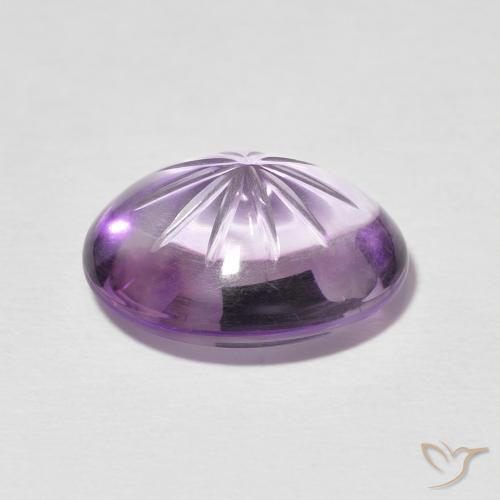 Ametista Violeta claro Natural 7.39ct, oval, Transparente