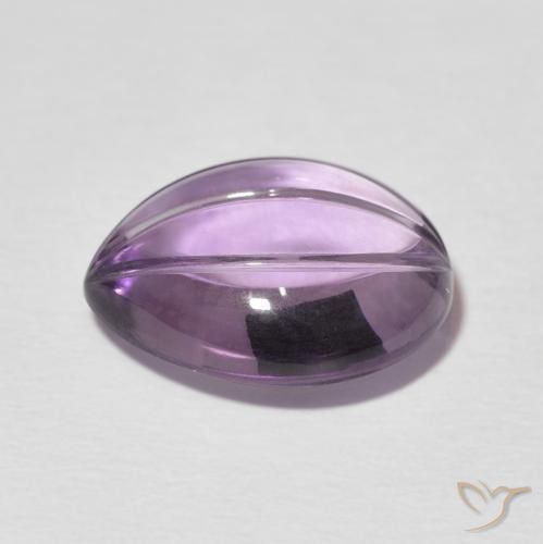 Ametista Violeta claro Natural 7.65ct, Formato de pêra, Transparente