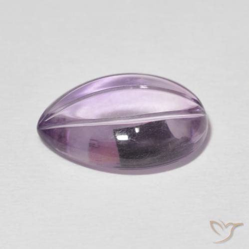 Ametista Violeta claro Natural 5.93ct, Formato de pêra, Transparente