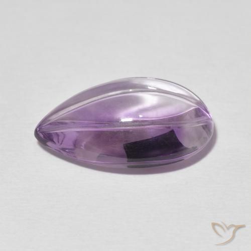 Ametista Violeta rosado Natural 7.63ct, Formato de pêra, Transparente