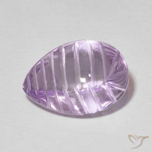 7.26ct Natural Sangria Violeta Ametista, Formato de pêra, Transparente