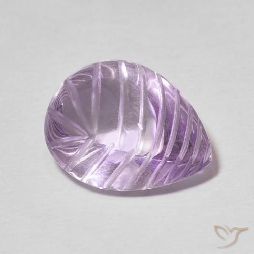Ametista Sangria Violeta Natural 7.26ct, Formato de pêra, Transparente