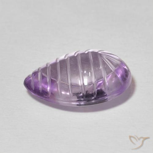 Ametista Sangria Violeta Natural 7.26ct, Formato de pêra, Transparente