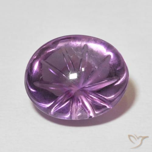 7.79ct Natural Violeta médio Ametista, oval, Transparente
