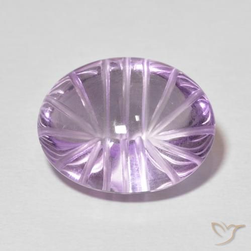 11.16ct Natural Violeta rosa médio Ametista, oval, Transparente