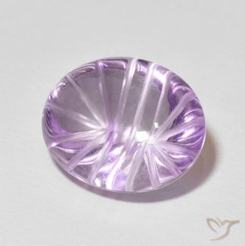Ametista Violeta rosa médio Natural 11.16ct, oval, Transparente