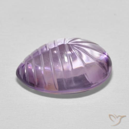 Ametista Violeta médio Natural 7.25ct, Formato de pêra, Transparente