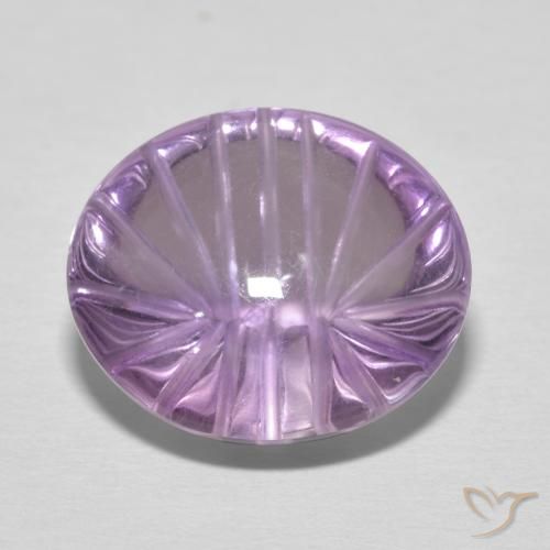 9.08ct Natural íris violeta Ametista, oval, Transparente