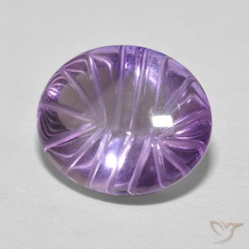 Ametista íris violeta Natural 8.79ct, oval, Transparente