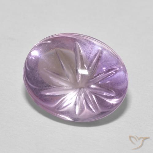 Ametista Orquídea Natural 6.31ct, oval, Transparente