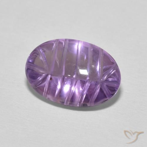 Ametista Violeta Púrpura Natural 3.59ct, oval, Transparente