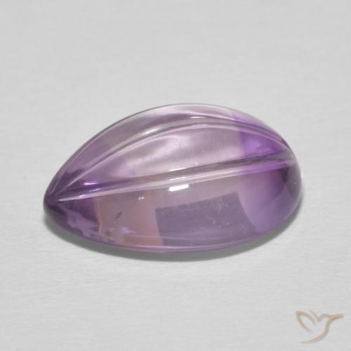 Ametista íris violeta Natural 6.03ct, Formato de pêra, Transparente