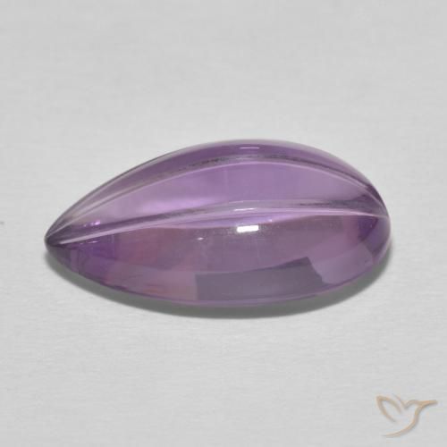 Ametista Sangria Violeta Natural 6.08ct, Formato de pêra, Transparente