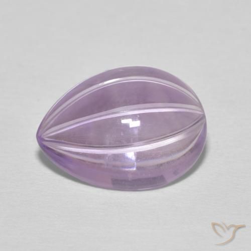4.82ct Natural Violeta rosado Ametista, Formato de pêra, Transparente