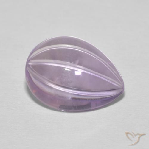 Ametista Violeta rosado Natural 4.82ct, Formato de pêra, Transparente