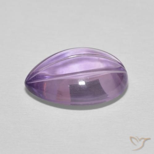 Ametista Violeta rosado Natural 4.82ct, Formato de pêra, Transparente