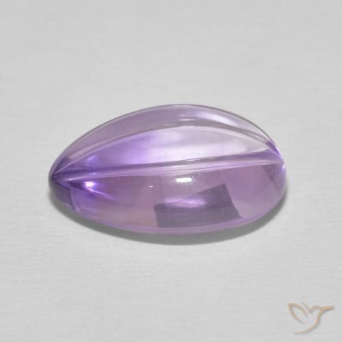 Ametista íris violeta Natural 5.09ct, Formato de pêra, Transparente