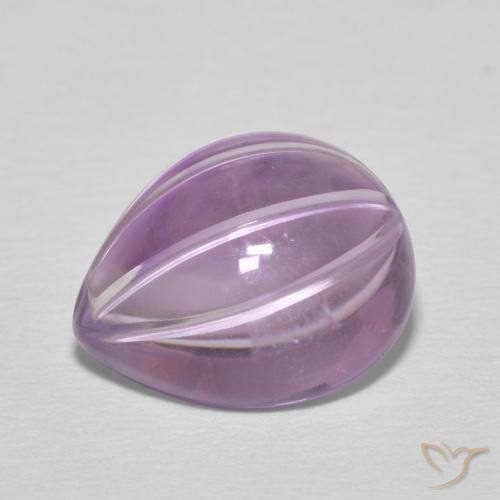 6.08ct Natural Sangria Violeta Ametista, Formato de pêra, Transparente