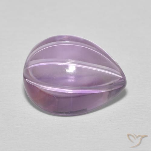 Ametista Sangria Violeta Natural 6.08ct, Formato de pêra, Transparente