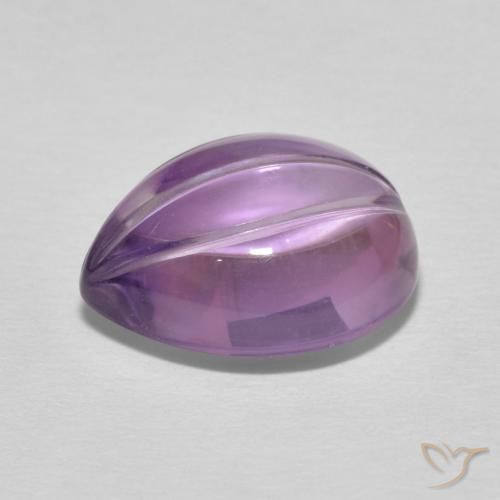 Ametista Sangria Violeta Natural 6.08ct, Formato de pêra, Transparente