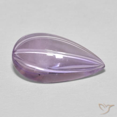 Ametista íris violeta Natural 6.14ct, Formato de pêra, Transparente