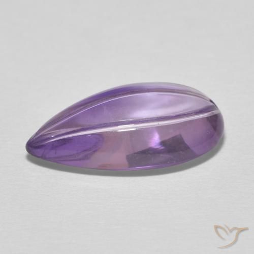 Ametista íris violeta Natural 6.14ct, Formato de pêra, Transparente