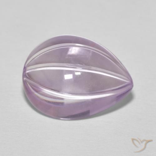 6.20ct Natural Magenta claro Ametista, Formato de pêra, Transparente
