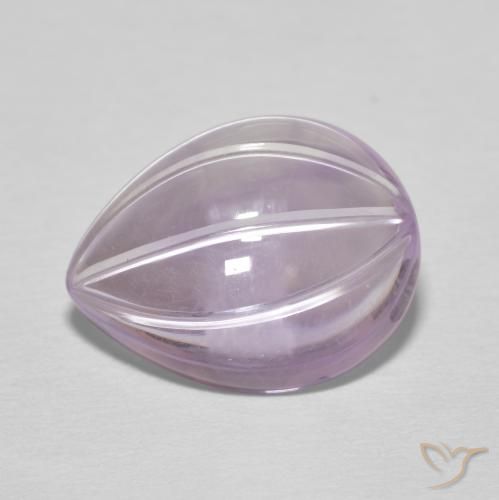 Ametista Magenta claro Natural 6.20ct, Formato de pêra, Transparente