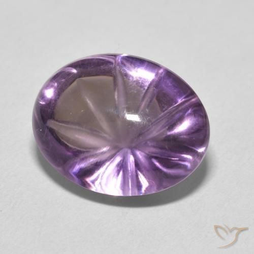 Ametista Medium Light Purplish-Violet Natural 10.21ct, oval, Transparente