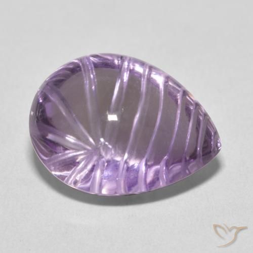 Ametista Violeta médio Natural 10.80ct, Formato de pêra, Transparente