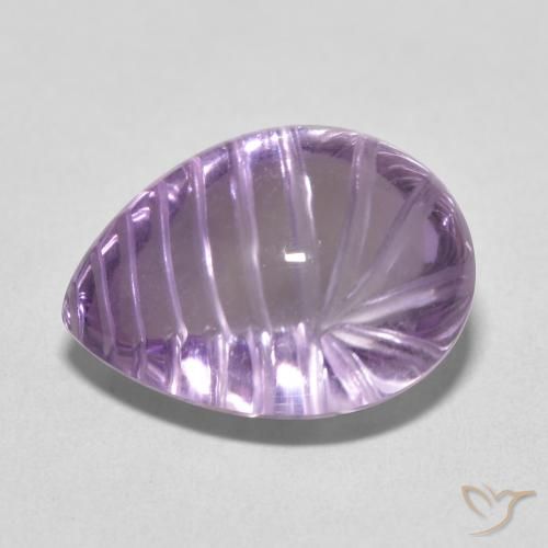 Ametista Violeta médio Natural 10.80ct, Formato de pêra, Transparente