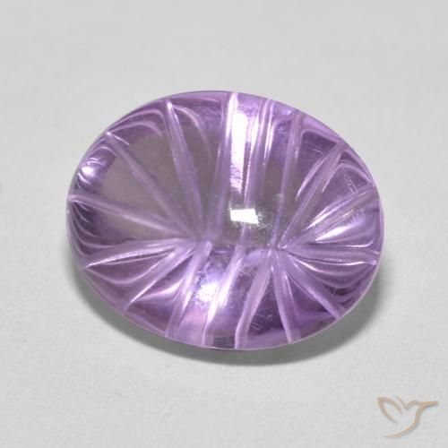 Ametista Medium Light Purplish-Violet Natural 8.66ct, oval, Transparente