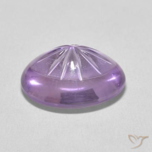 Ametista Medium Light Purplish-Violet Natural 5.74ct, oval, Transparente