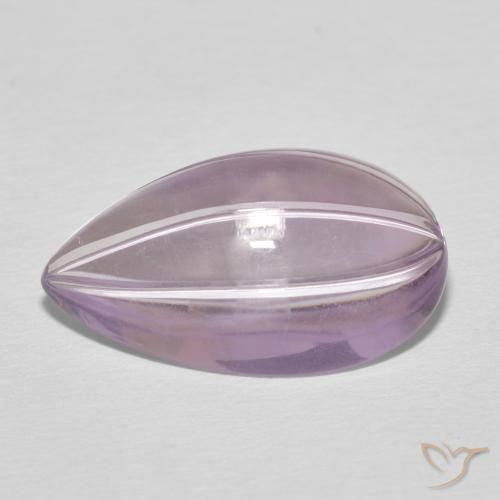 8.46ct Natural Violeta rosado Ametista, Formato de pêra, Transparente