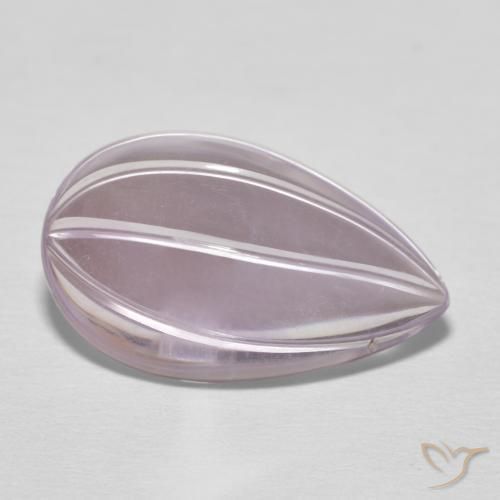 Ametista Violeta rosado Natural 8.46ct, Formato de pêra, Transparente